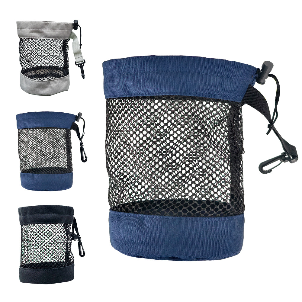 Golf Bag - Portable Drawstring Golf Ball Mesh Bag