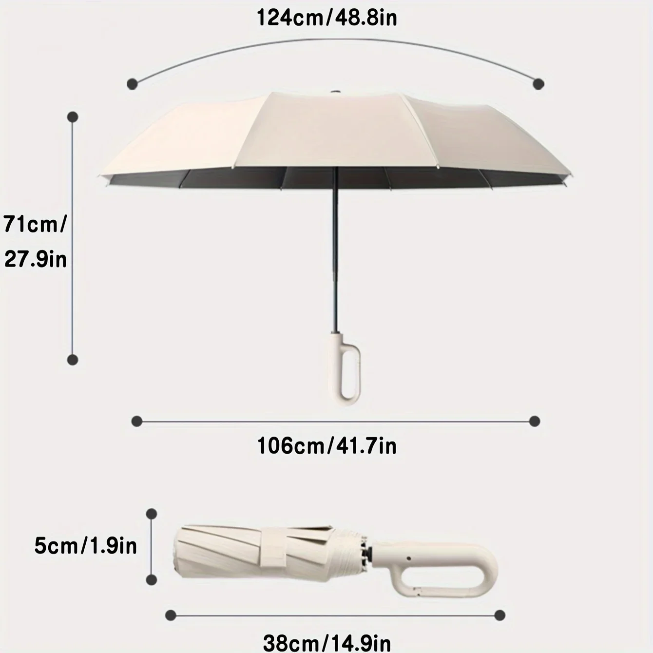 20 Bones Windproof Strong 105C - Golf Umbrella Large review and price